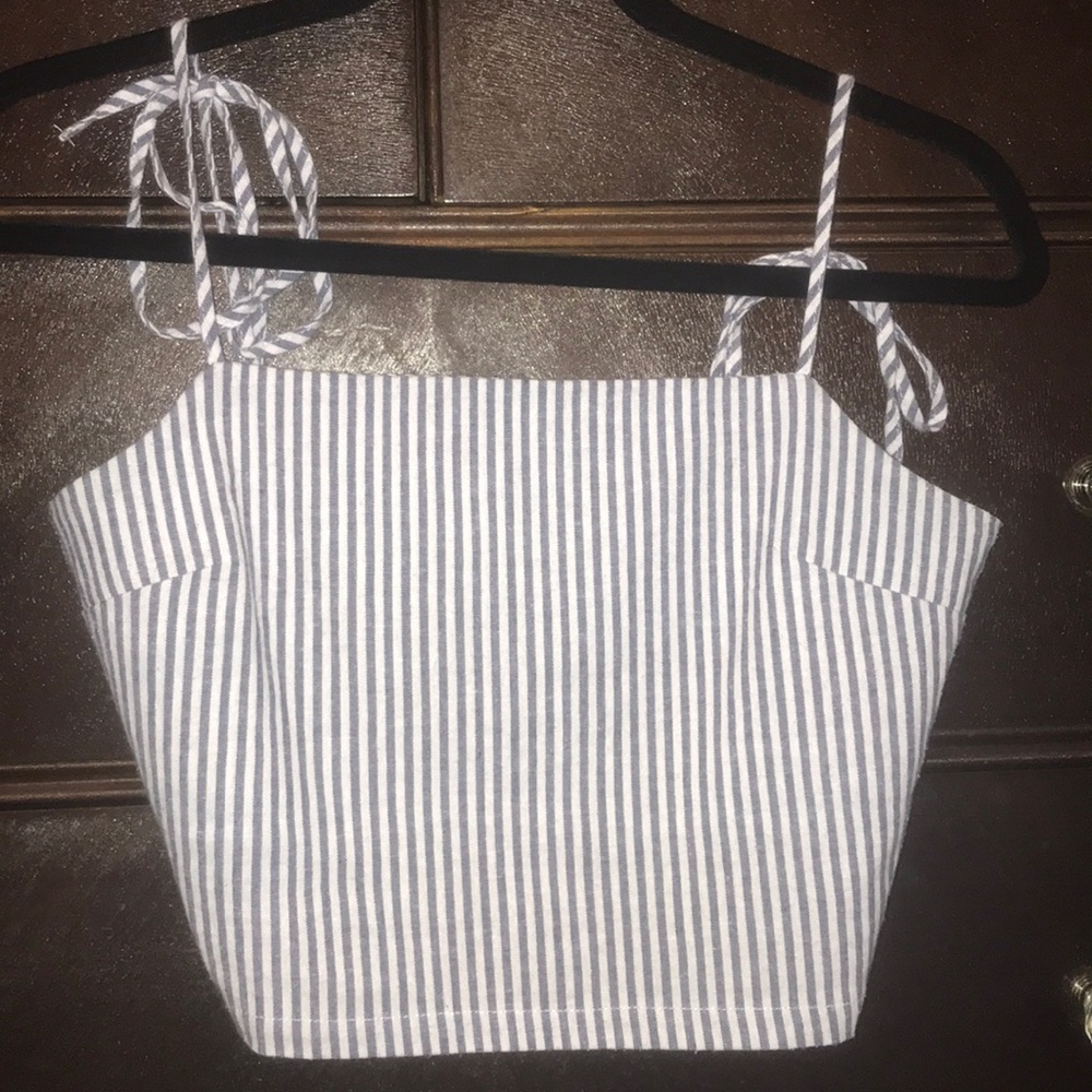 Brandy Melville striped crop top
